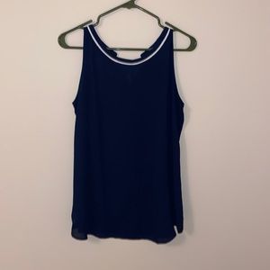 Loft navy blue tank top